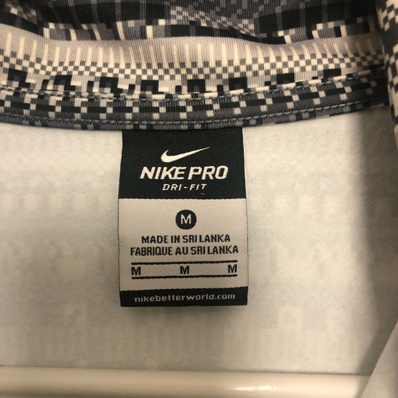 Nike Pro Half Zip Pullover with Geometric Print - Picture 11 of 12